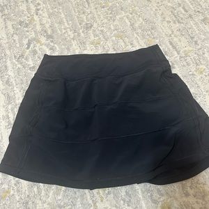 Black Lulu tennis skirt